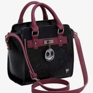 Nightmare Before Christmas Blk&Burgundy Satchel